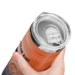customized chicago bears swirl texture blue skinny tumbler best selling.webp