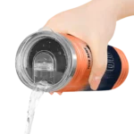 customized chicago bears swirl texture blue skinny tumbler best selling.webp