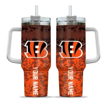 customized cincinnati bengals chevron stripe orange curved tumbler best selling.webp