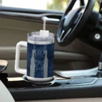 customized dallas cowboys hexagon armor blue curved tumbler best selling.webp