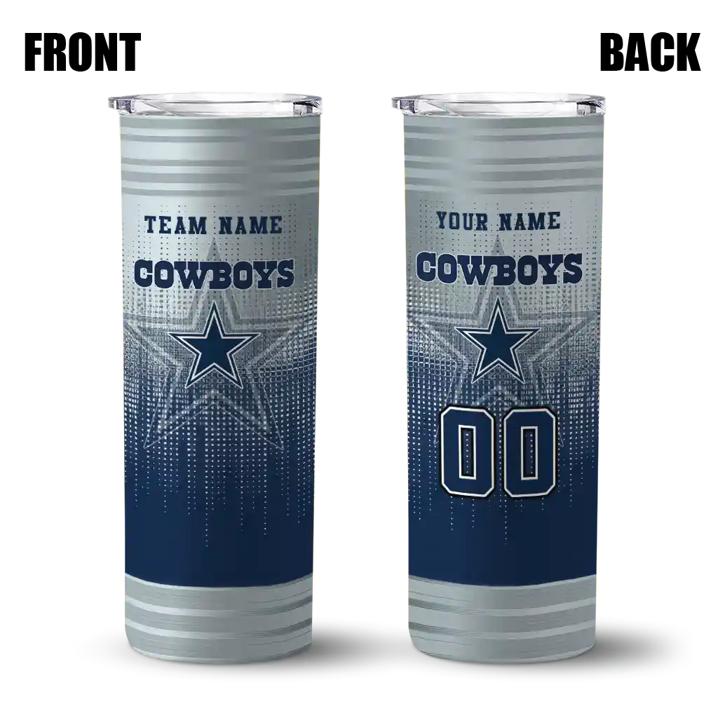 customized dallas cowboys swirl texture blue skinny tumbler fashion forward.webp customized dallas cowboys swirl texture blue skinny tumbler fashion forward.webp