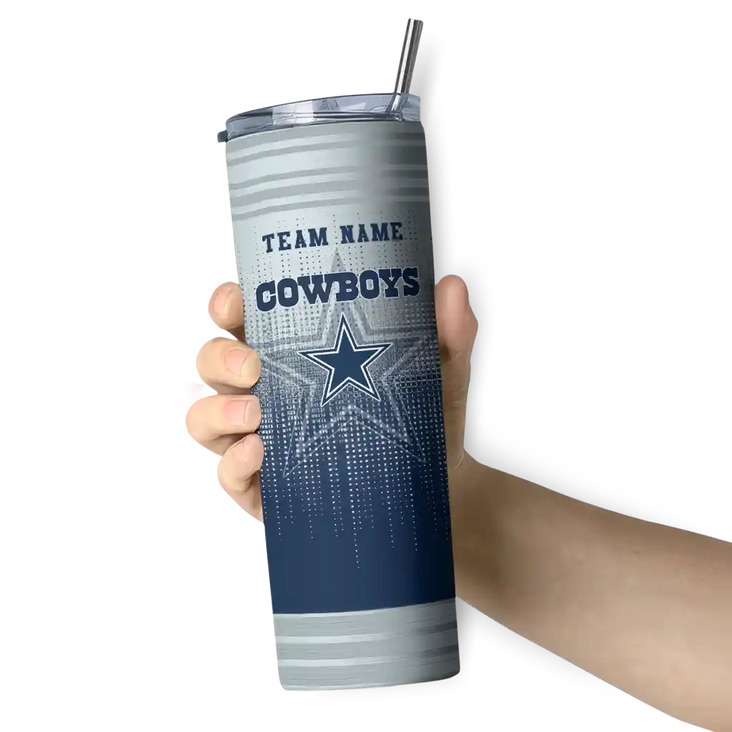 customized dallas cowboys swirl texture blue skinny tumbler premium grade.webp customized dallas cowboys swirl texture blue skinny tumbler premium grade.webp