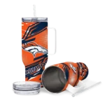 customized denver broncos abstract paths orange curved tumbler best selling.webp