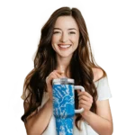 customized detroit lions burst swirl blue curved tumbler best selling.webp
