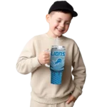 customized detroit lions hex texture blue curved tumbler best selling.webp