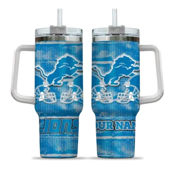customized detroit lions honey streaks blue curved tumbler best selling.webp