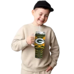 customized green bay packers chevron layers green curved tumbler best selling.webp