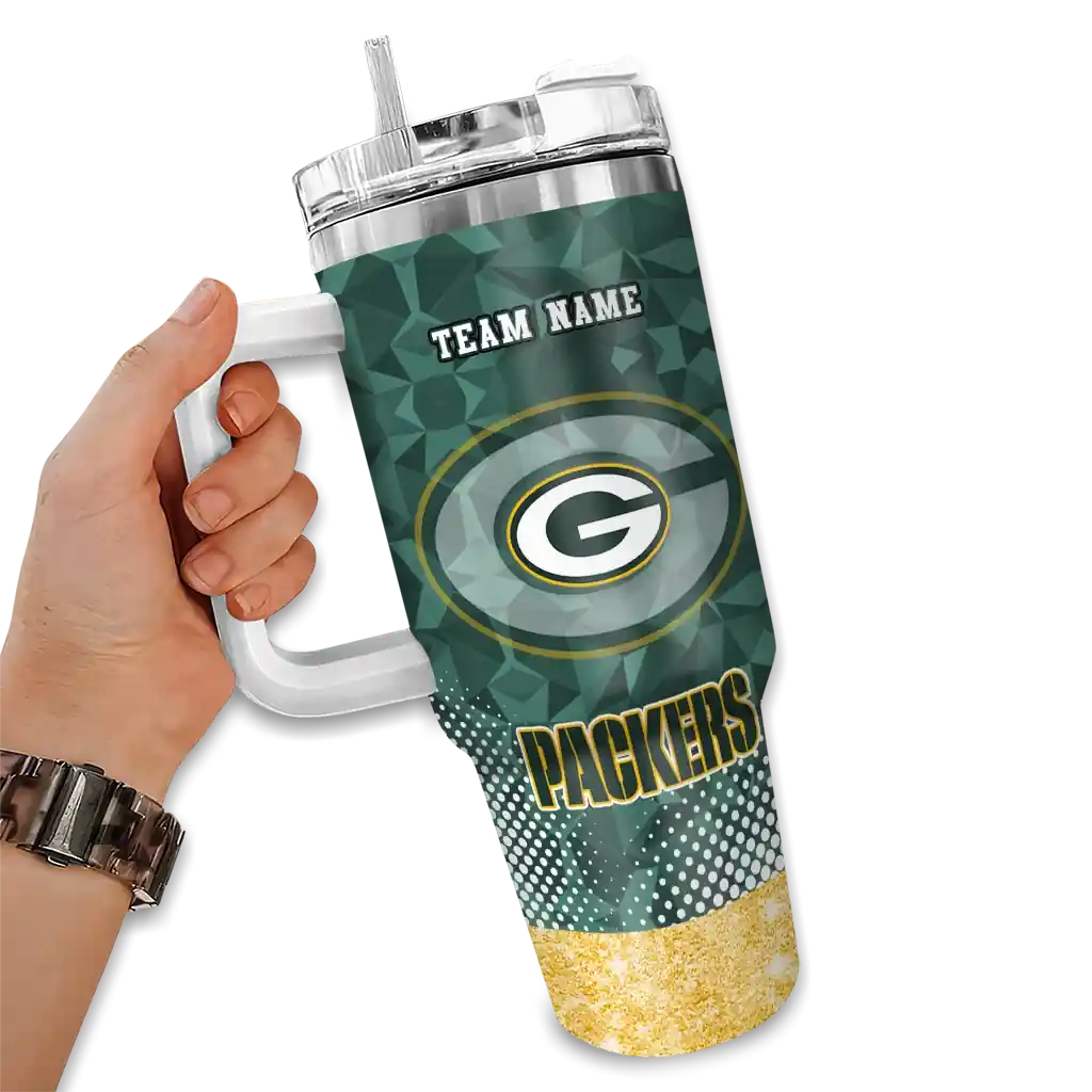 customized green bay packers geometric prism green curved tumbler fashion forward.webp customized green bay packers geometric prism green curved tumbler fashion forward.webp