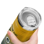 customized green bay packers swirl texture green skinny tumbler best selling.webp