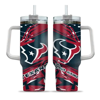 customized houston texans abstract paths blue curved tumbler best selling.webp