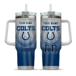 customized indianapolis colts gradient dots blue curved tumbler best selling.webp