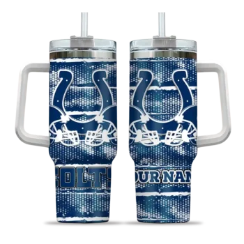 customized indianapolis colts honey streaks blue curved tumbler best selling.webp