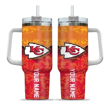 customized kansas city chiefs chevron stripe red curved tumbler best selling.webp