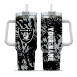 customized las vegas raiders burst swirl black curved tumbler best selling.webp
