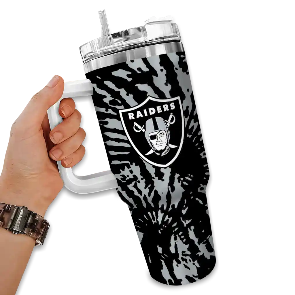 customized las vegas raiders burst swirl black curved tumbler fashion forward.webp customized las vegas raiders burst swirl black curved tumbler fashion forward.webp