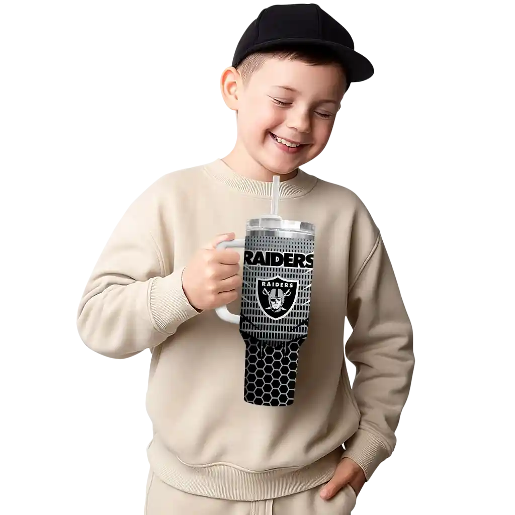 customized las vegas raiders hex texture black curved tumbler latest model.webp customized las vegas raiders hex texture black curved tumbler latest model.webp