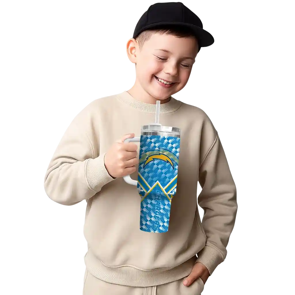 customized los angeles chargers chevron angle blue curved tumbler latest model.webp customized los angeles chargers chevron angle blue curved tumbler latest model.webp