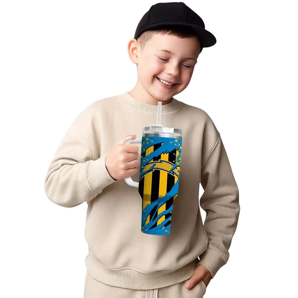 customized los angeles chargers claw cut blue black curved tumbler latest model.webp customized los angeles chargers claw cut blue black curved tumbler latest model.webp