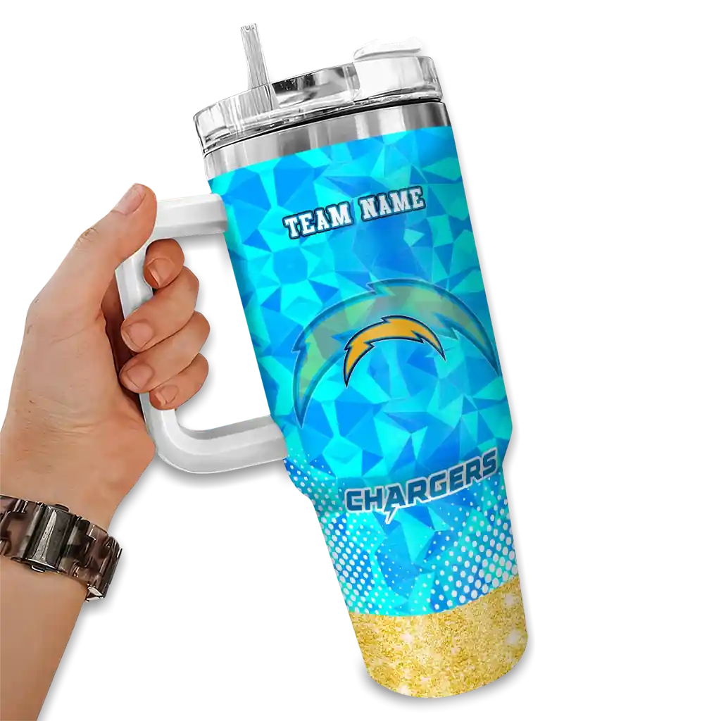 customized los angeles chargers geometric prism blue curved tumbler fashion forward.webp customized los angeles chargers geometric prism blue curved tumbler fashion forward.webp