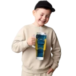 customized los angeles chargers hexagon armor blue curved tumbler best selling.webp