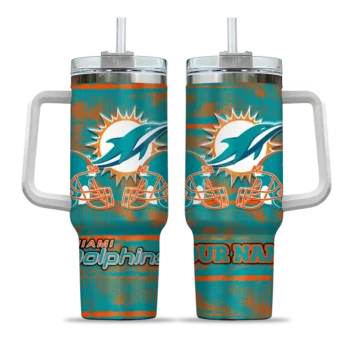 customized miami dolphins honey streaks aqua curved tumbler best selling.webp