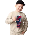 customized new england patriots abstract paths blue curved tumbler best selling.webp