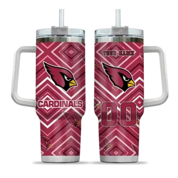 personalized arizona cardinals bold diamonds red curved tumbler best selling.webp