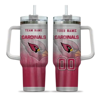 personalized arizona cardinals gradient dots red curved tumbler best selling.webp