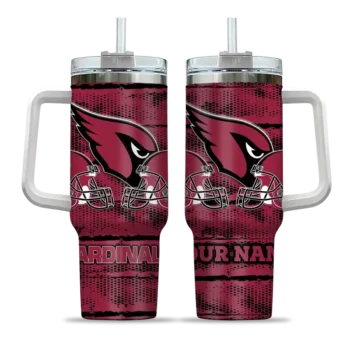 personalized arizona cardinals honey streaks red curved tumbler best selling.webp