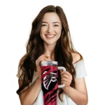 personalized atlanta falcons claw cut red black curved tumbler best selling.webp