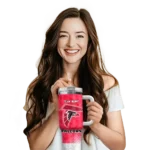 personalized atlanta falcons geometric prism red curved tumbler best selling.webp