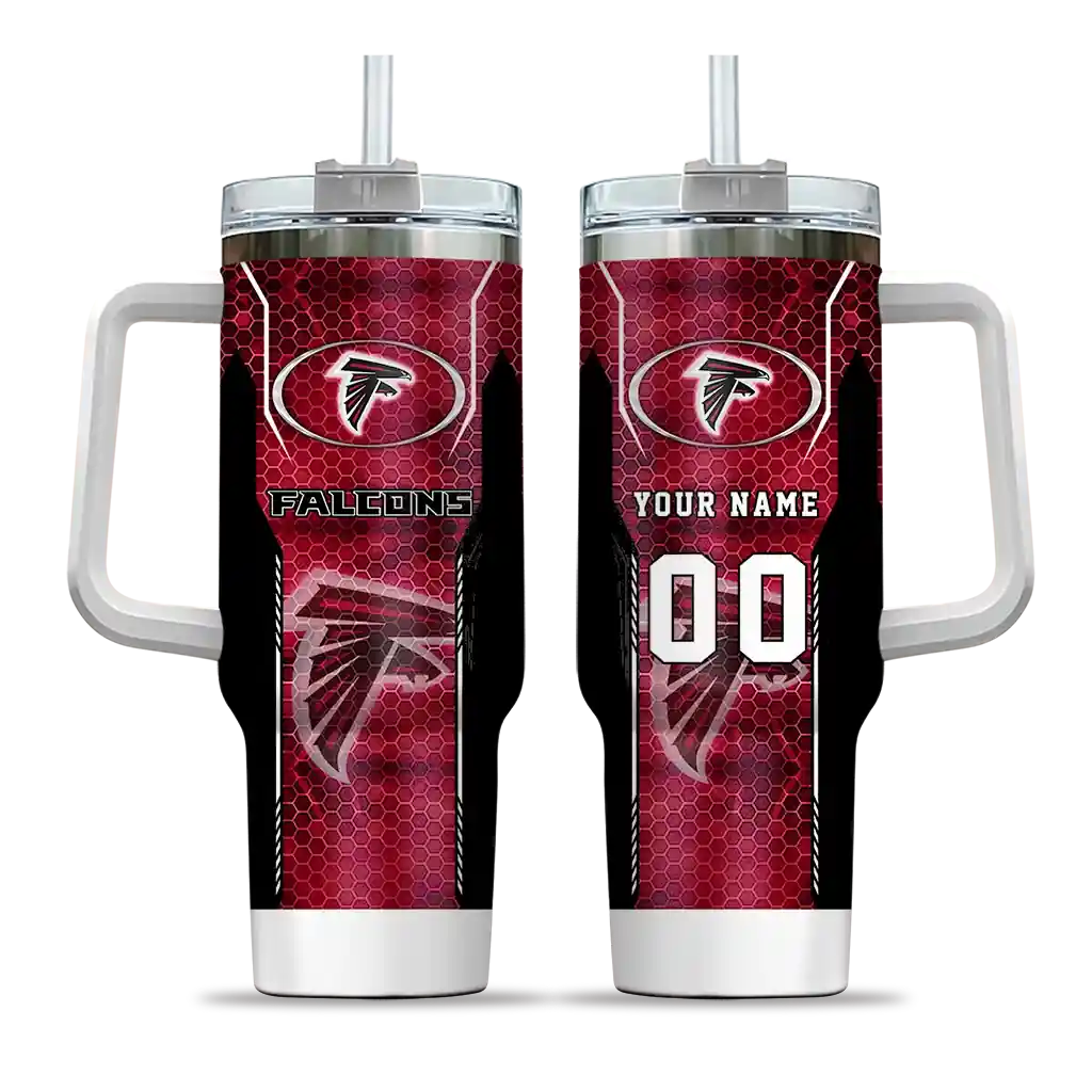 personalized atlanta falcons hexagon armor red curved tumbler best selling.webp personalized atlanta falcons hexagon armor red curved tumbler best selling.webp