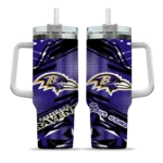 personalized baltimore ravens abstract paths purple curved tumbler best selling.webp