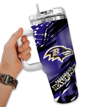 personalized baltimore ravens abstract paths purple curved tumbler fashion forward.webp