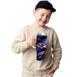 personalized baltimore ravens abstract paths purple curved tumbler best selling.webp