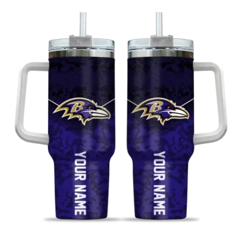 personalized baltimore ravens chevron stripe purple curved tumbler best selling.webp