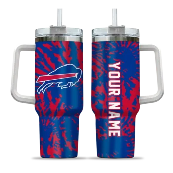 personalized buffalo bills burst swirl blue curved tumbler best selling.webp