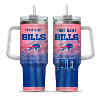personalized buffalo bills gradient dots blue curved tumbler best selling.webp
