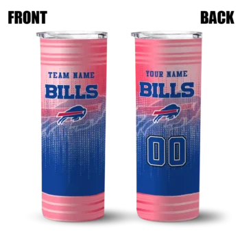 personalized buffalo bills swirl texture blue skinny tumbler fashion forward.webp