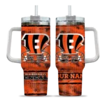 personalized cincinnati bengals honey streaks orange curved tumbler best selling.webp