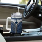 personalized dallas cowboys leopard zipper blue curved tumbler best selling.webp
