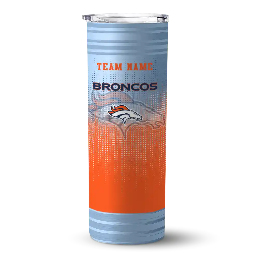 personalized denver broncos swirl texture orange skinny tumbler best selling.webp personalized denver broncos swirl texture orange skinny tumbler best selling.webp