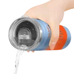 personalized denver broncos swirl texture orange skinny tumbler best selling.webp