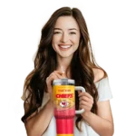 personalized kansas city chiefs gradient dots red curved tumbler best selling.webp
