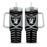 personalized las vegas raiders chevron layers black curved tumbler best selling.webp