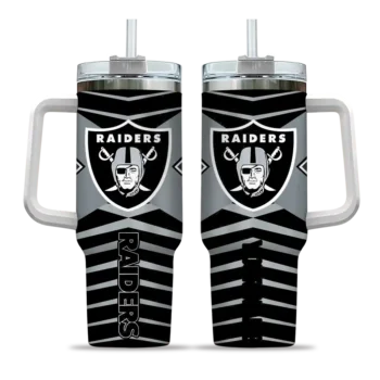 personalized las vegas raiders chevron layers black curved tumbler best selling.webp