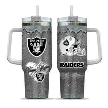 personalized las vegas raiders heart helmet motif black curved tumbler best selling.webp