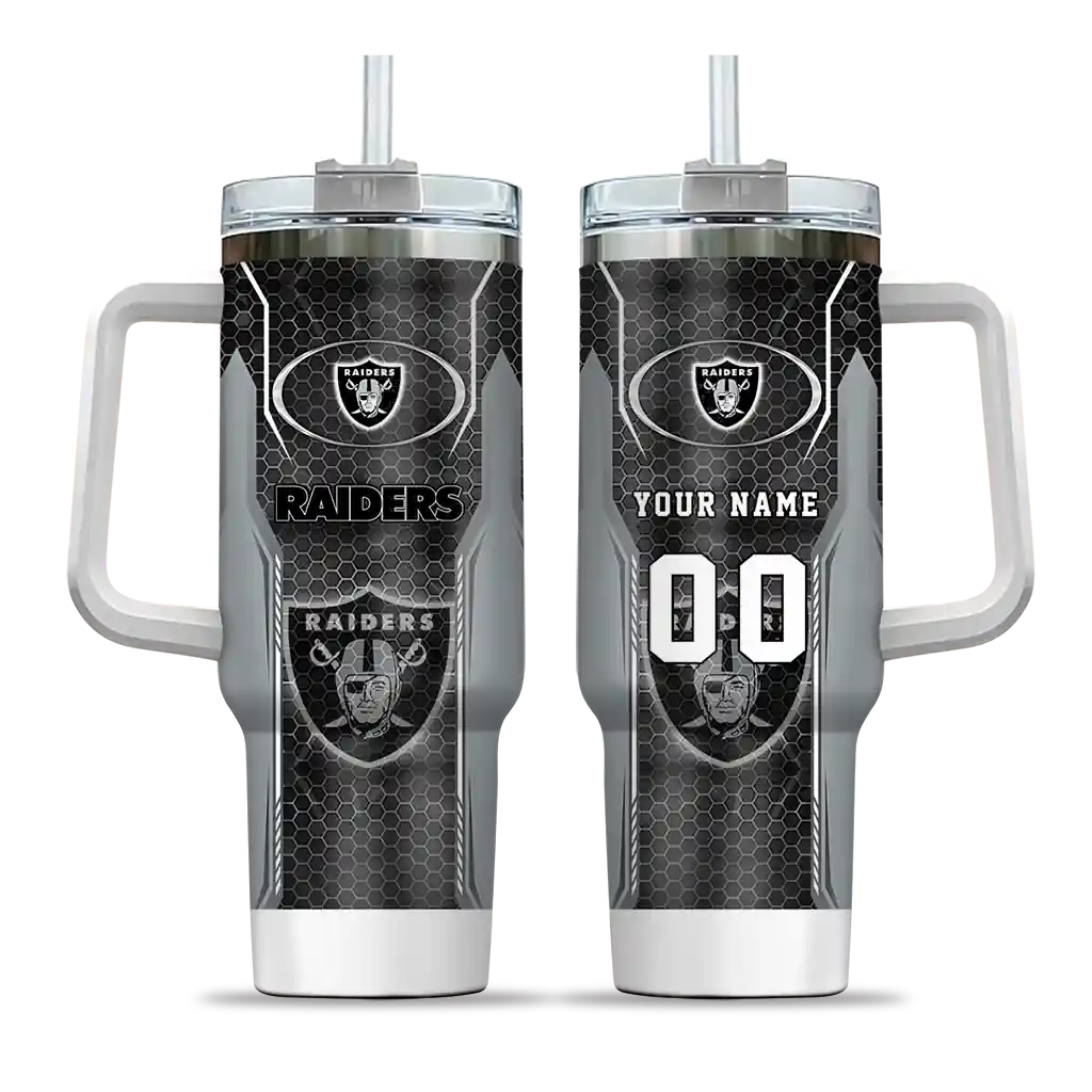 personalized las vegas raiders hexagon armor black curved tumbler best selling.webp personalized las vegas raiders hexagon armor black curved tumbler best selling.webp