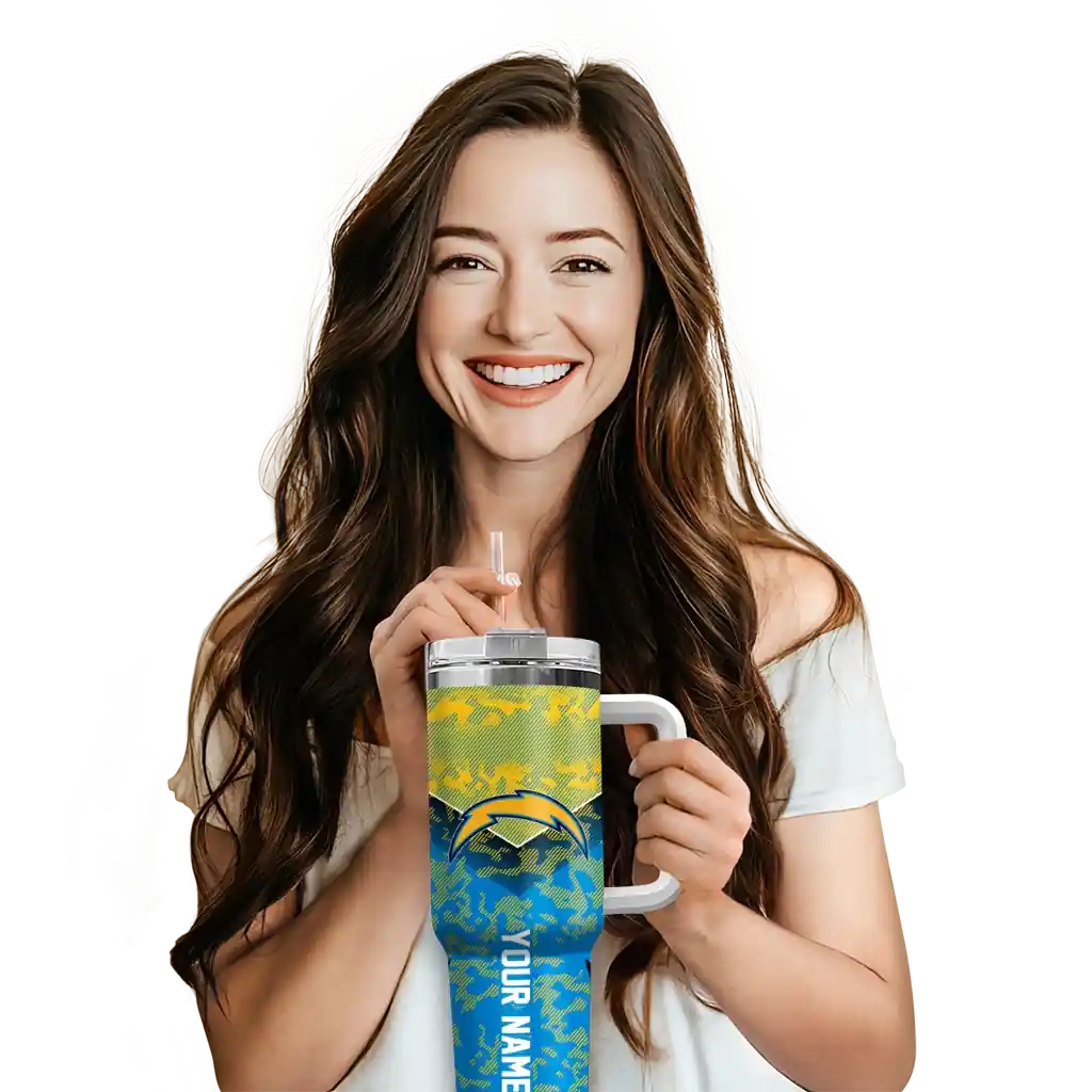 personalized los angeles chargers chevron stripe blue curved tumbler premium grade.webp personalized los angeles chargers chevron stripe blue curved tumbler premium grade.webp