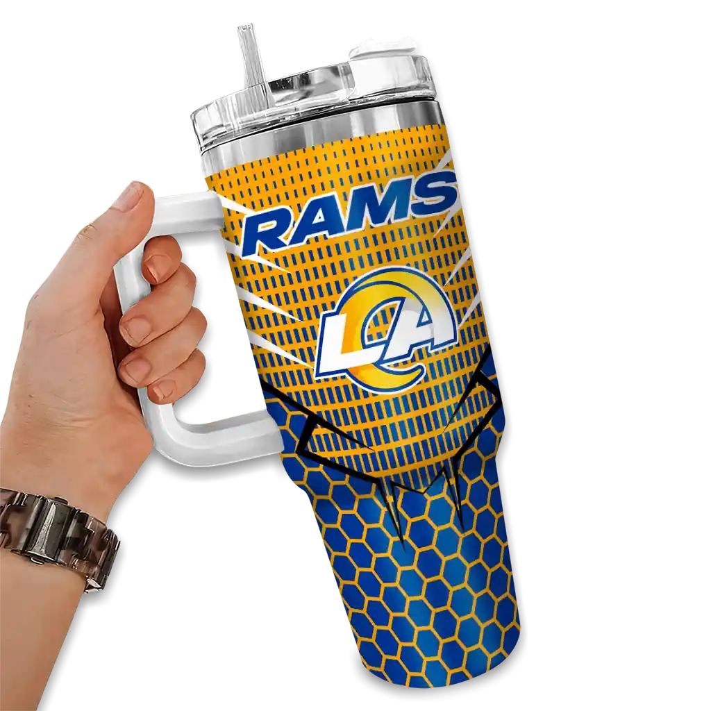 personalized los angeles rams hex texture blue curved tumbler fashion forward.webp personalized los angeles rams hex texture blue curved tumbler fashion forward.webp